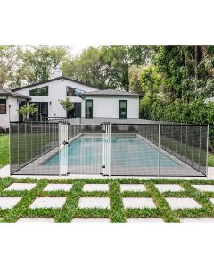 Coarbor 16’X6’ Removable Mesh Fence for Inground Above Ground Pools Safety Fencing Fence for Garden Backyard Poultry Dog Chicken