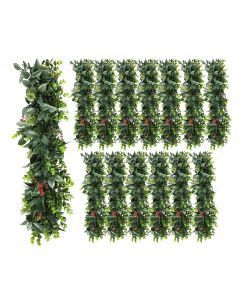 14 PCS Artificial Plant Vines Faux Plants Greenery Garland for Wedding Party Garden Home Kitchen Office Wall Decor Indoor Outdoor Decor, Green Red