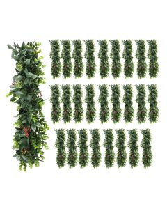 27 PCS Artificial Plant Vines Faux Plants Greenery Garland for Wedding Party Garden Home Kitchen Office Wall Decor Indoor Outdoor Decor, Green Red