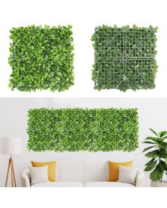 Coarbor 9 Packs 20" x 20" Artificial Lechuguilla Fence Panel Faux Ivy Fence Privacy Topiary Hedge Plant Fence Grass Wall Panels Backdrop for Balcony Patio Outdoor Indoor