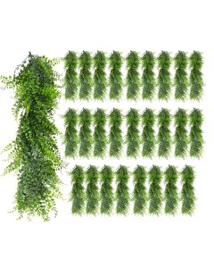 27 PCS Artificial Plant Vines Faux Plants Greenery Garland for Wedding Party Garden Home Kitchen Office Wall Decor Indoor Outdoor Decor, Ivy Green