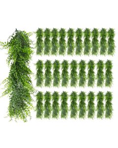 29 PCS Artificial Plant Vines Faux Plants Greenery Garland for Wedding Party Garden Home Kitchen Office Wall Decor Indoor Outdoor Decor, Ivy Green